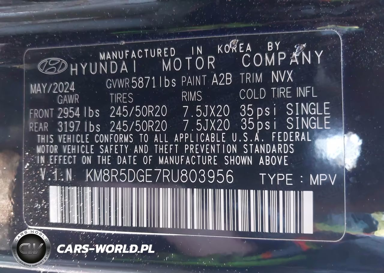 2024 Hyundai Palisade Limited VIN:KM8R5DGE7RU803956 - 9