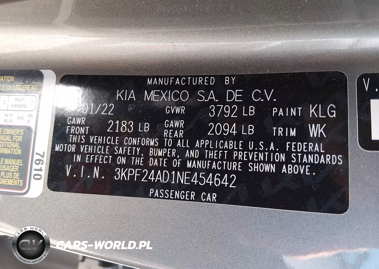 2022 Kia Forte Lxs VIN:3KPF24AD1NE454642 - 9