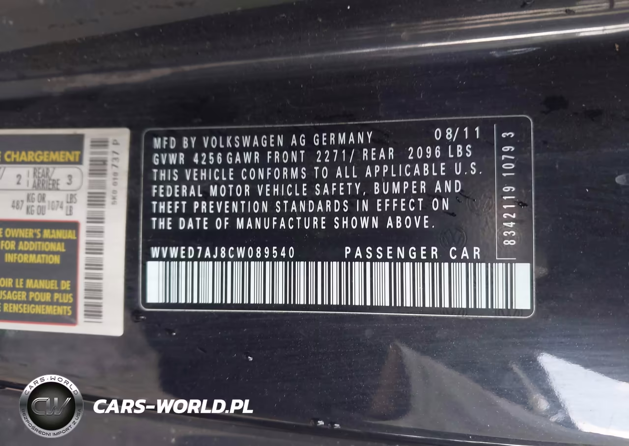 2012 Volkswagen Gti 2-Door VIN:WVWED7AJ8CW089540 - 9