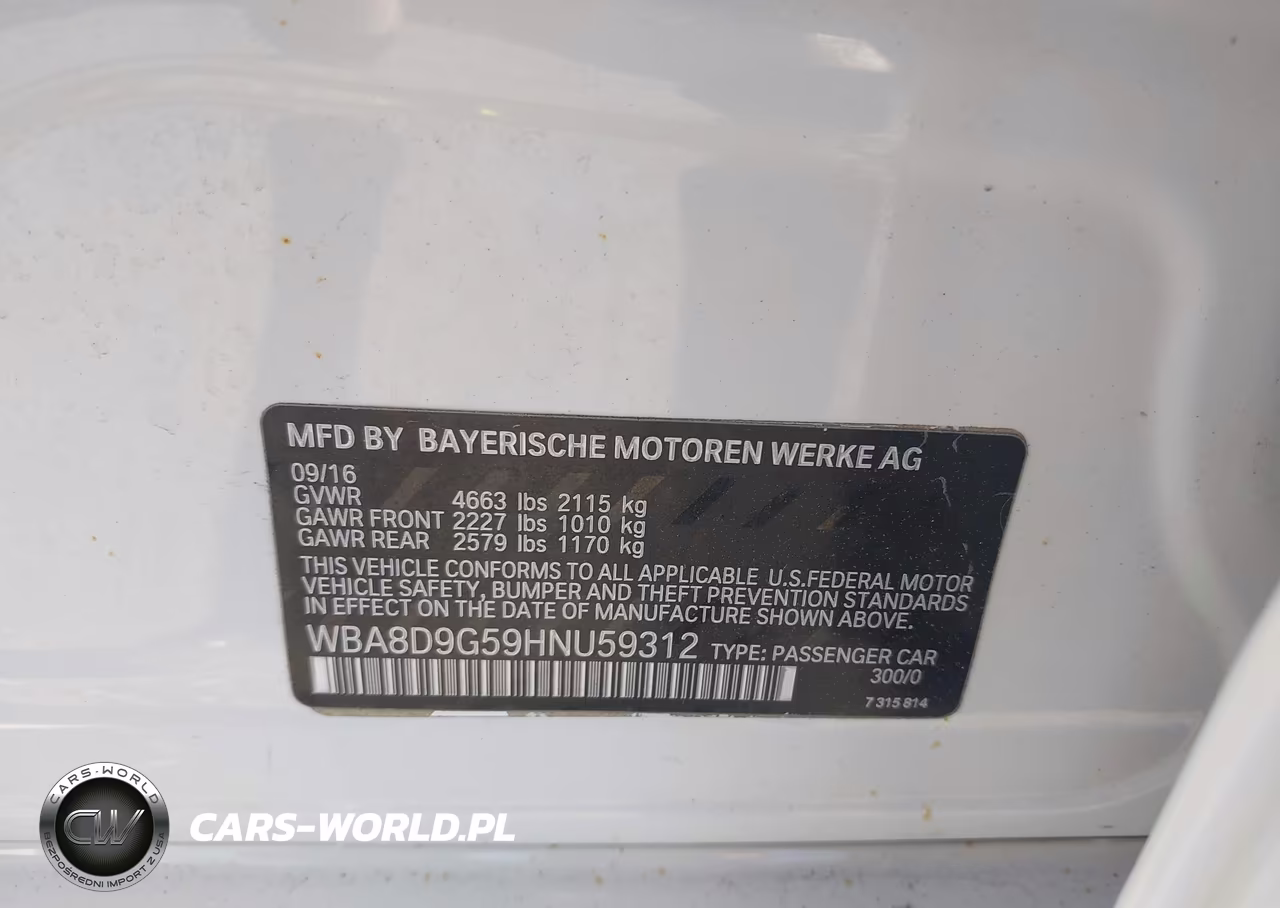 2017 BMW 330I xDrive VIN:WBA8D9G59HNU59312 - 9