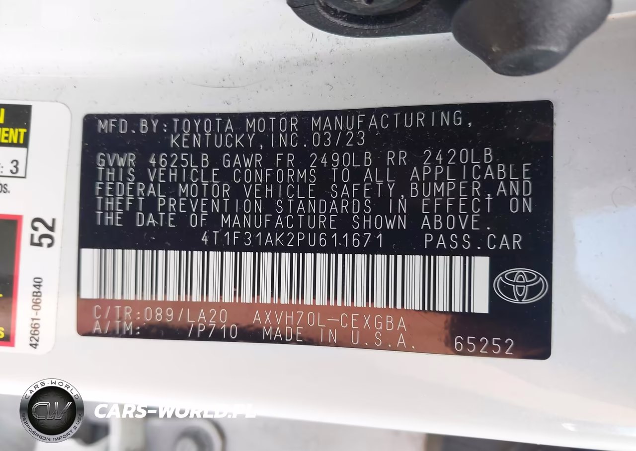 2023 Toyota Camry Xle Hybrid VIN:4T1F31AK2PU611671 - 9