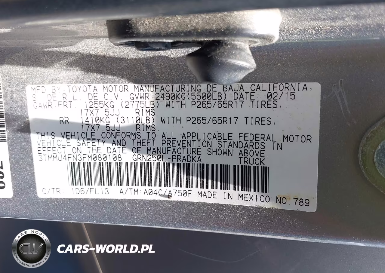 2015 Toyota Tacoma Base V6 VIN:3TMMU4FN3FM080108 - 9