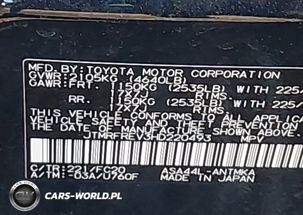 2017 Toyota Rav4 Xle VIN:JTMRFREV3HD220493 - 9