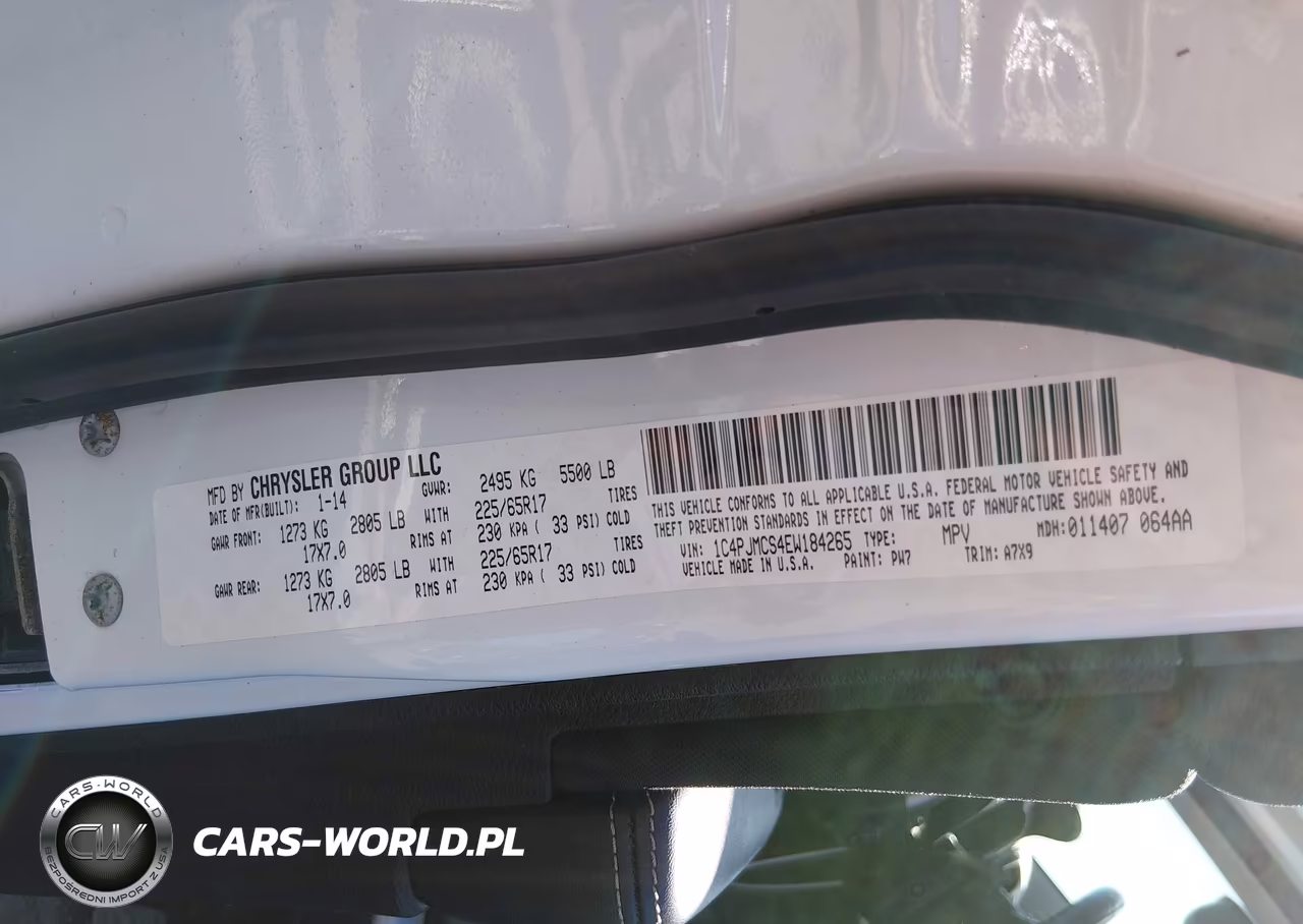 2014 Jeep Cherokee Latitude VIN:1C4PJMCS4EW184265 - 9