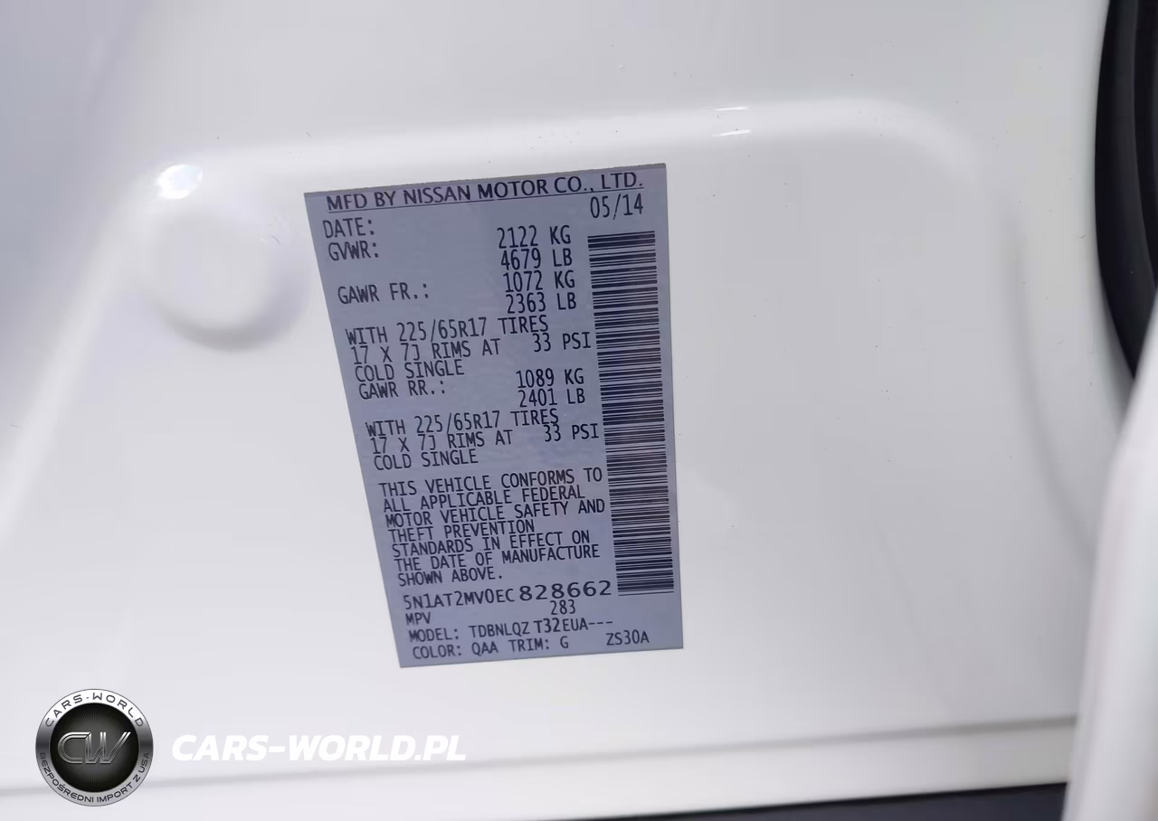 2014 Nissan Rogue Sv VIN:5N1AT2MV0EC828662 - 9