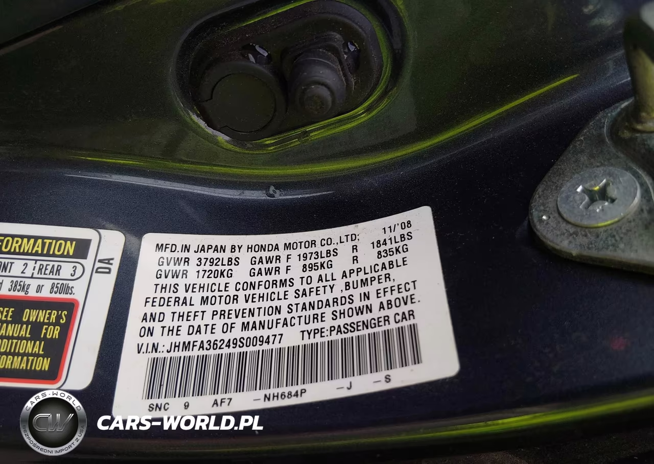 2009 Honda Civic Hybrid VIN:JHMFA36249S009477 - 9