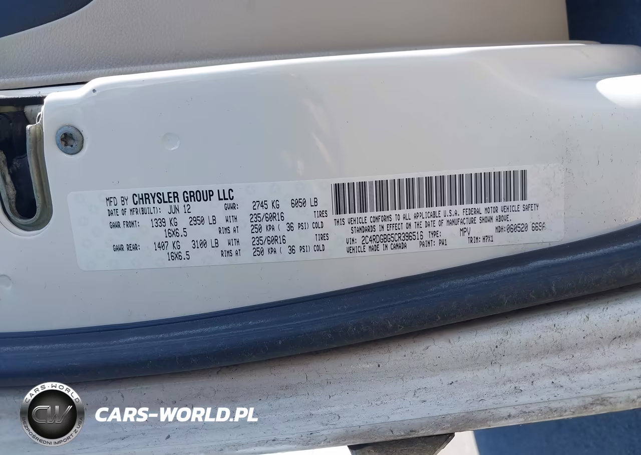 2012 Dodge Grand Caravan Se-Avp VIN:2C4RDGBG5CR396516 - 9