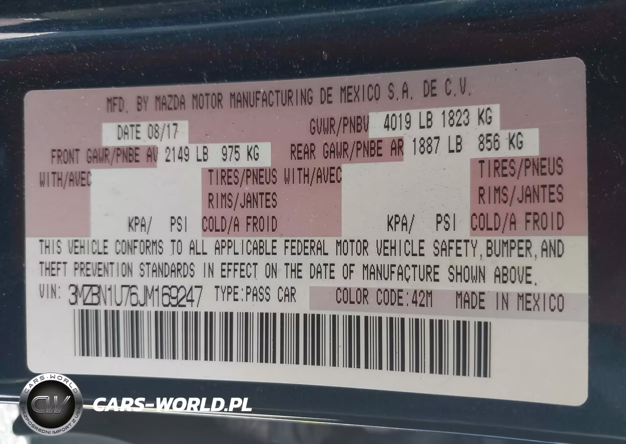 2018 Mazda Mazda3 Sport VIN:3MZBN1U76JM169247 - 9
