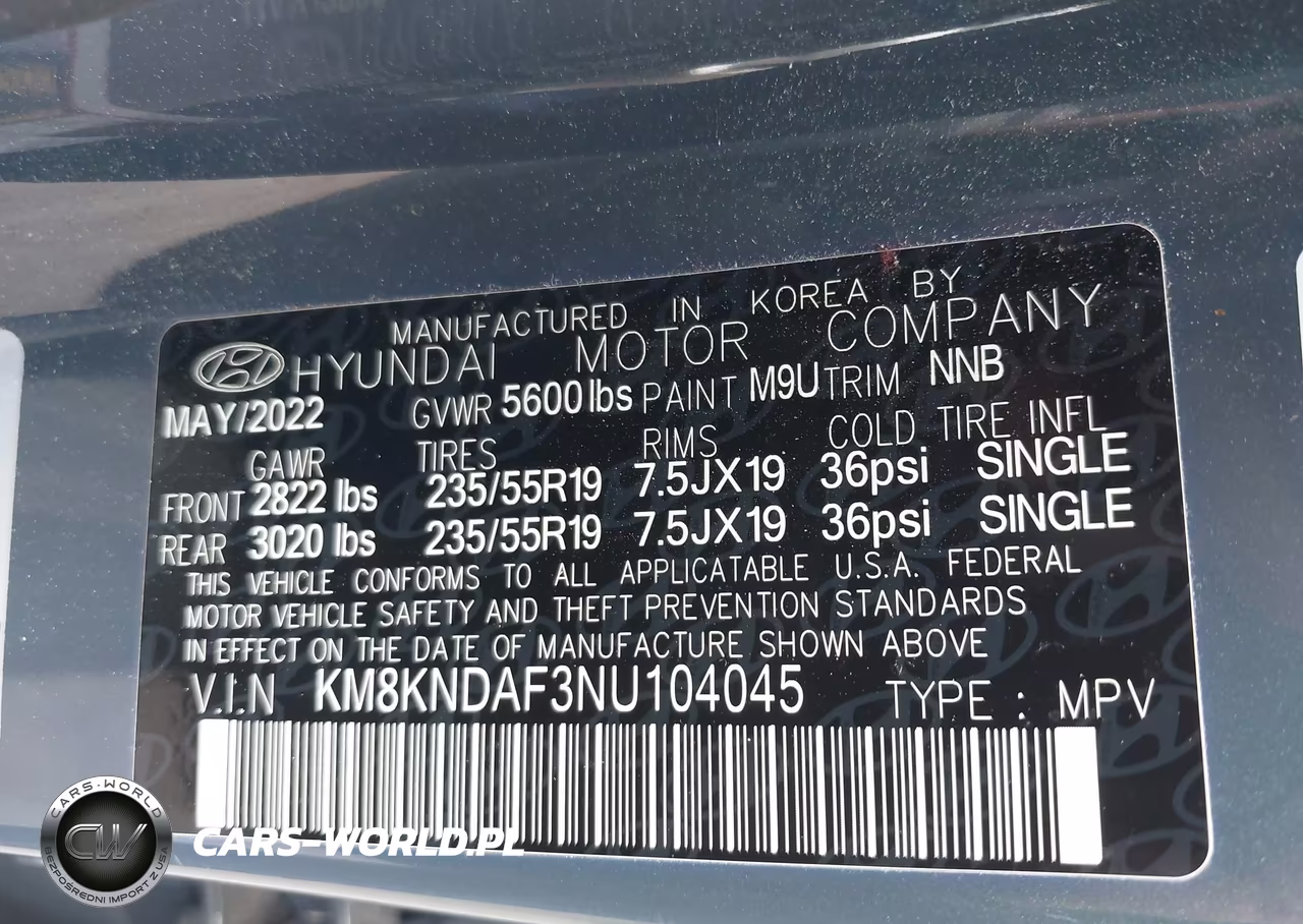 2022 Hyundai Ioniq 5 Sel VIN:KM8KNDAF3NU104045 - 9