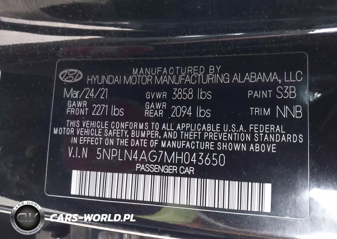 2021 Hyundai Elantra Sel VIN:5NPLN4AG7MH043650 - 9