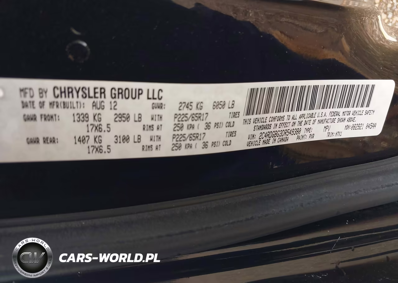 2013 Dodge Grand Caravan Se VIN:2C4RDGBG3DR549380 - 9