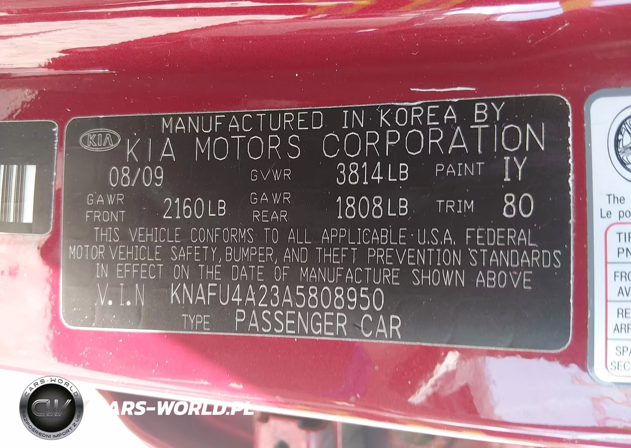 2010 Kia Forte Ex VIN:KNAFU4A23A5808950 - 9