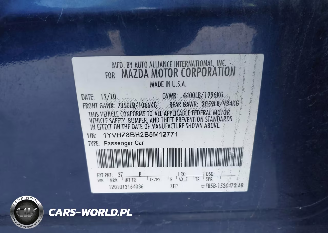 2011 Mazda Mazda6 I Sport VIN:1YVHZ8BH2B5M12771 - 9