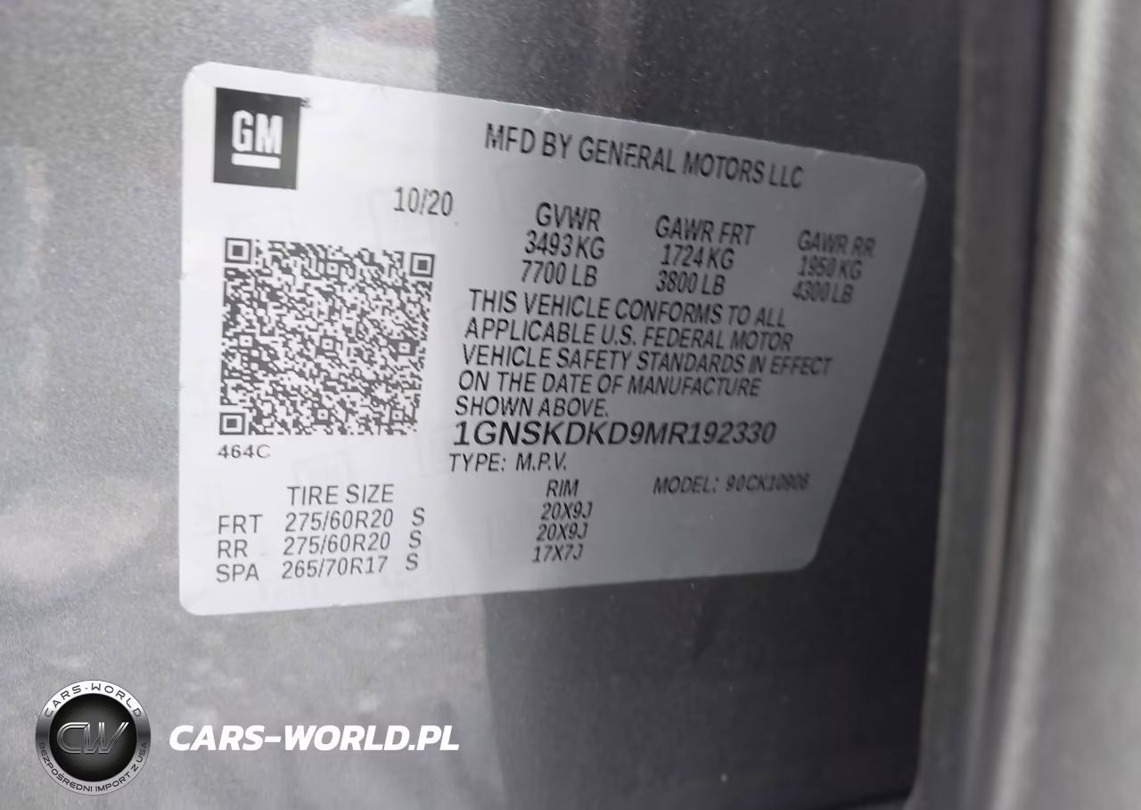 2021 Chevrolet Suburban 4Wd Z71 VIN:1GNSKDKD9MR192330 - 9