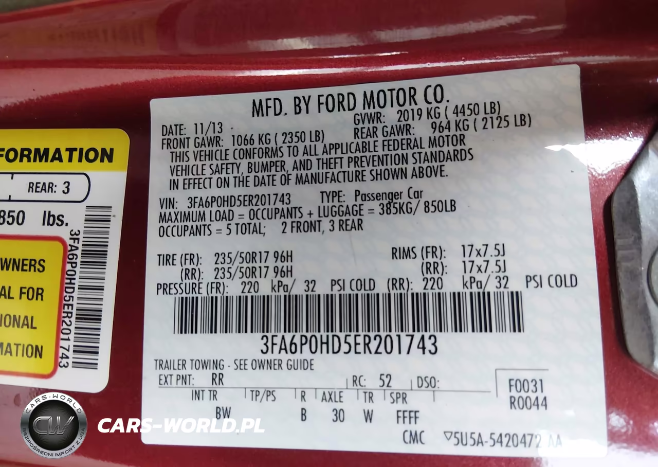 2014 Ford Fusion Se VIN:3FA6P0HD5ER201743 - 8