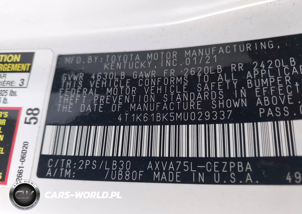 2021 Toyota Camry Xse Awd VIN:4T1K61BK5MU029337 - 9
