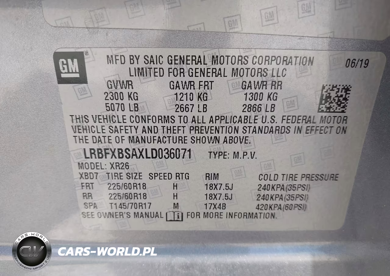 2020 Buick Envision Fwd Preferred VIN:LRBFXBSAXLD036071 - 9