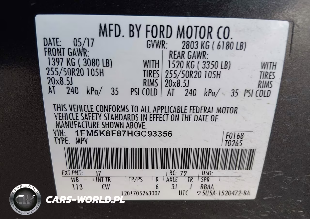 2017 Ford Explorer Limited VIN:1FM5K8F87HGC93356 - 9
