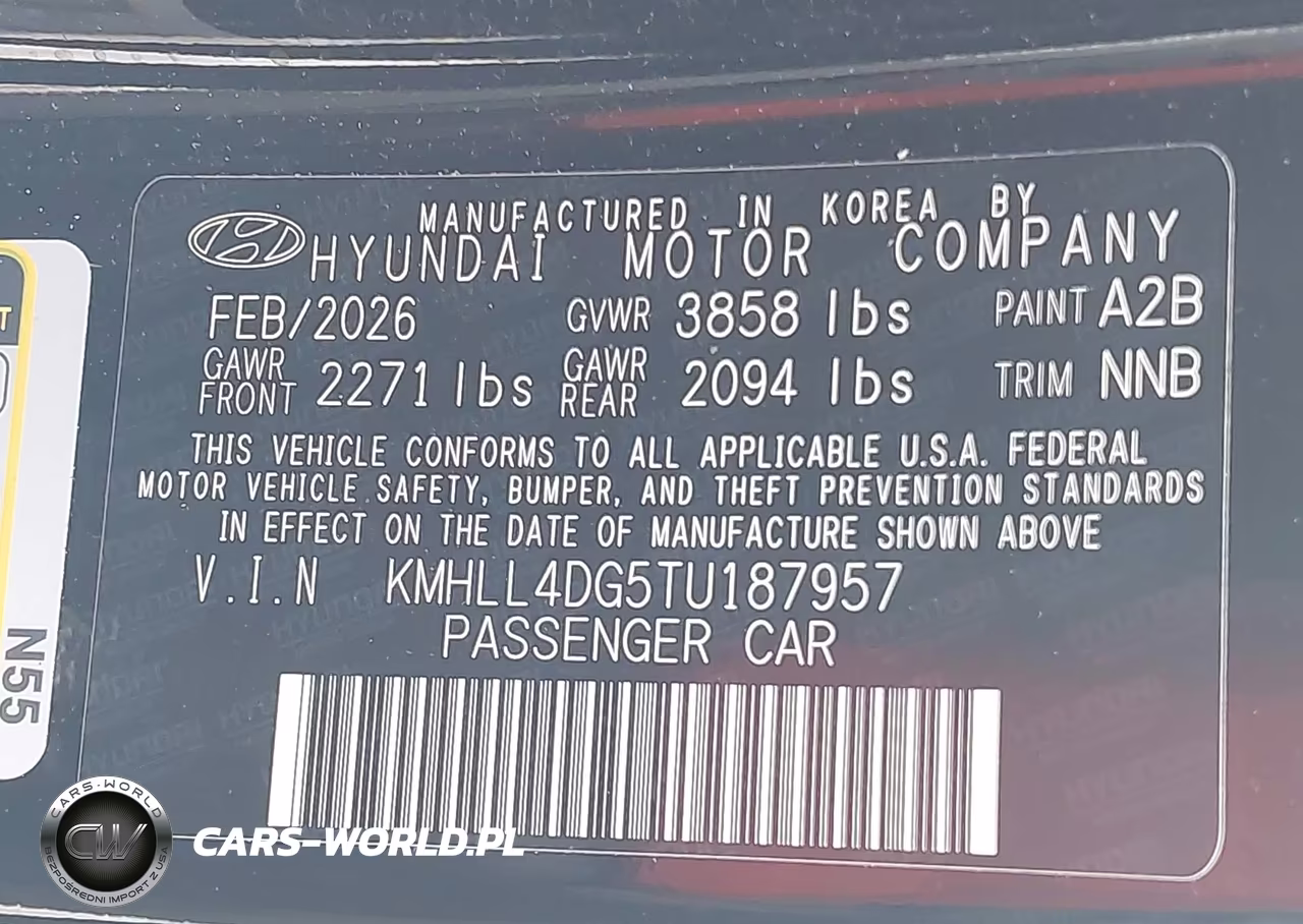 2026 Hyundai Elantra Se VIN:KMHLL4DG5TU187957 - 9