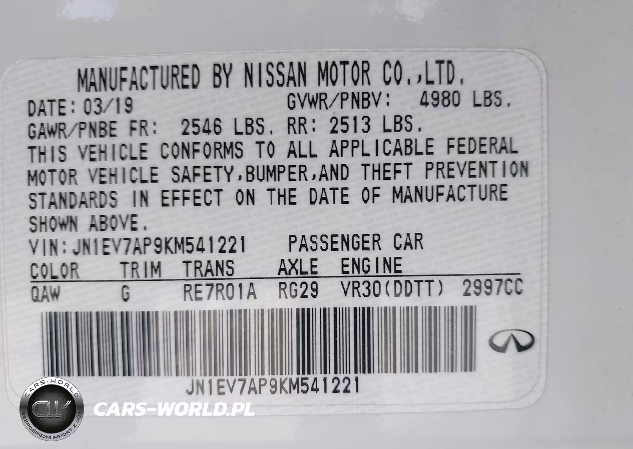 2019 Infiniti Q50 3.0T Signature Edition VIN:JN1EV7AP9KM541221 - 9