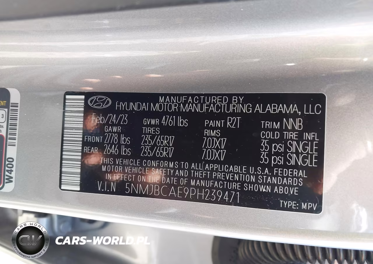 2023 Hyundai Tucson Sel VIN:5NMJBCAE9PH239471 - 9