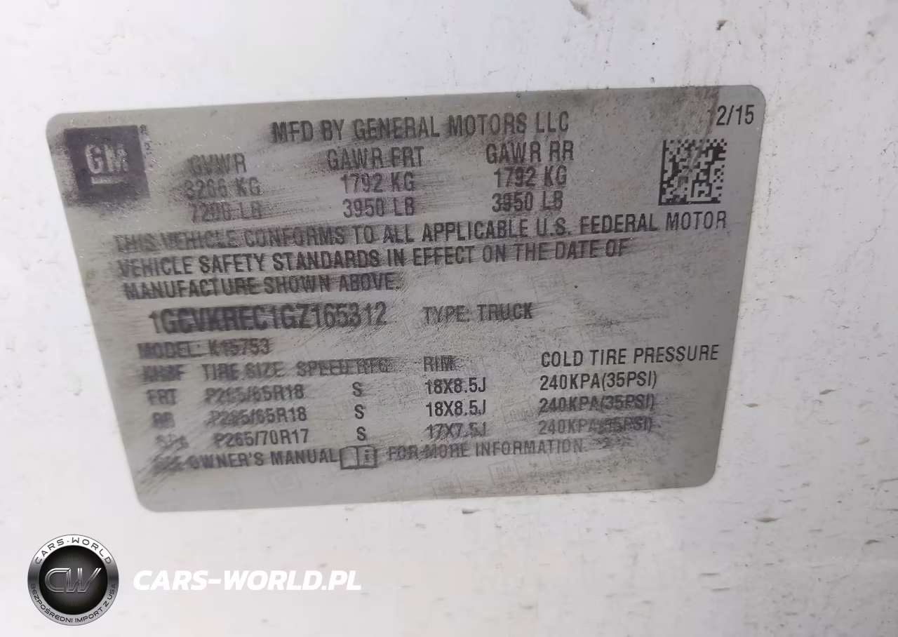 2016 Chevrolet Silverado 1500 2Lt VIN:1GCVKREC1GZ165312 - 9