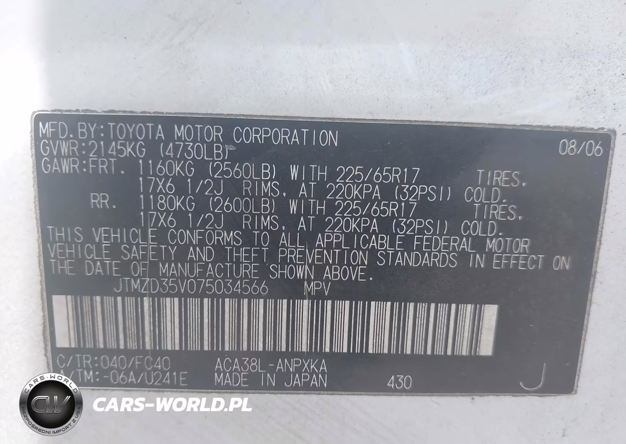 2007 Toyota Rav4 VIN:JTMZD35V075034566 - 9