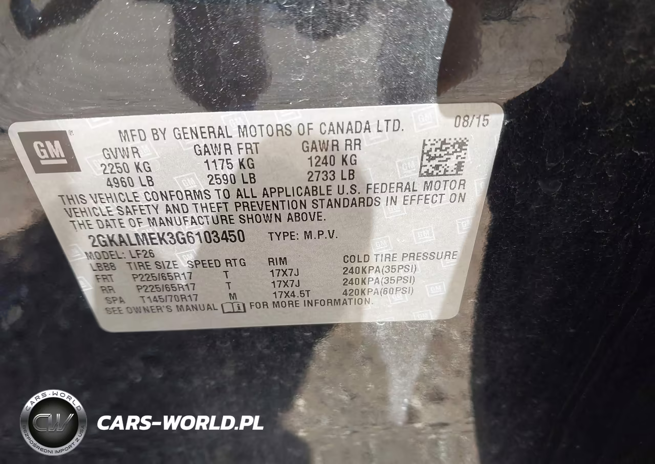 2016 GMC Terrain Sle-1 VIN:2GKALMEK3G6103450 - 9