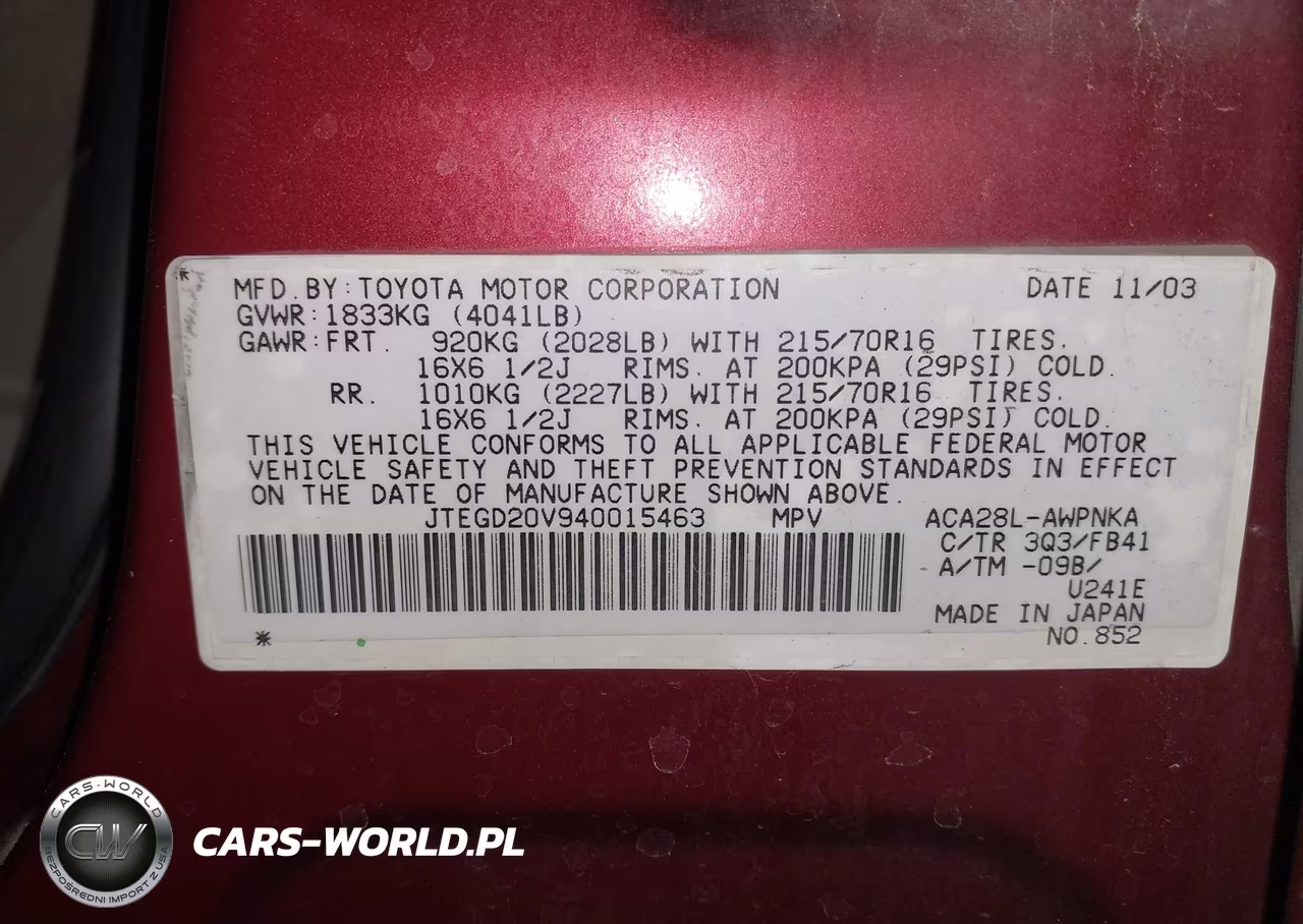 2004 Toyota Rav4 VIN:JTEGD20V940015463 - 9