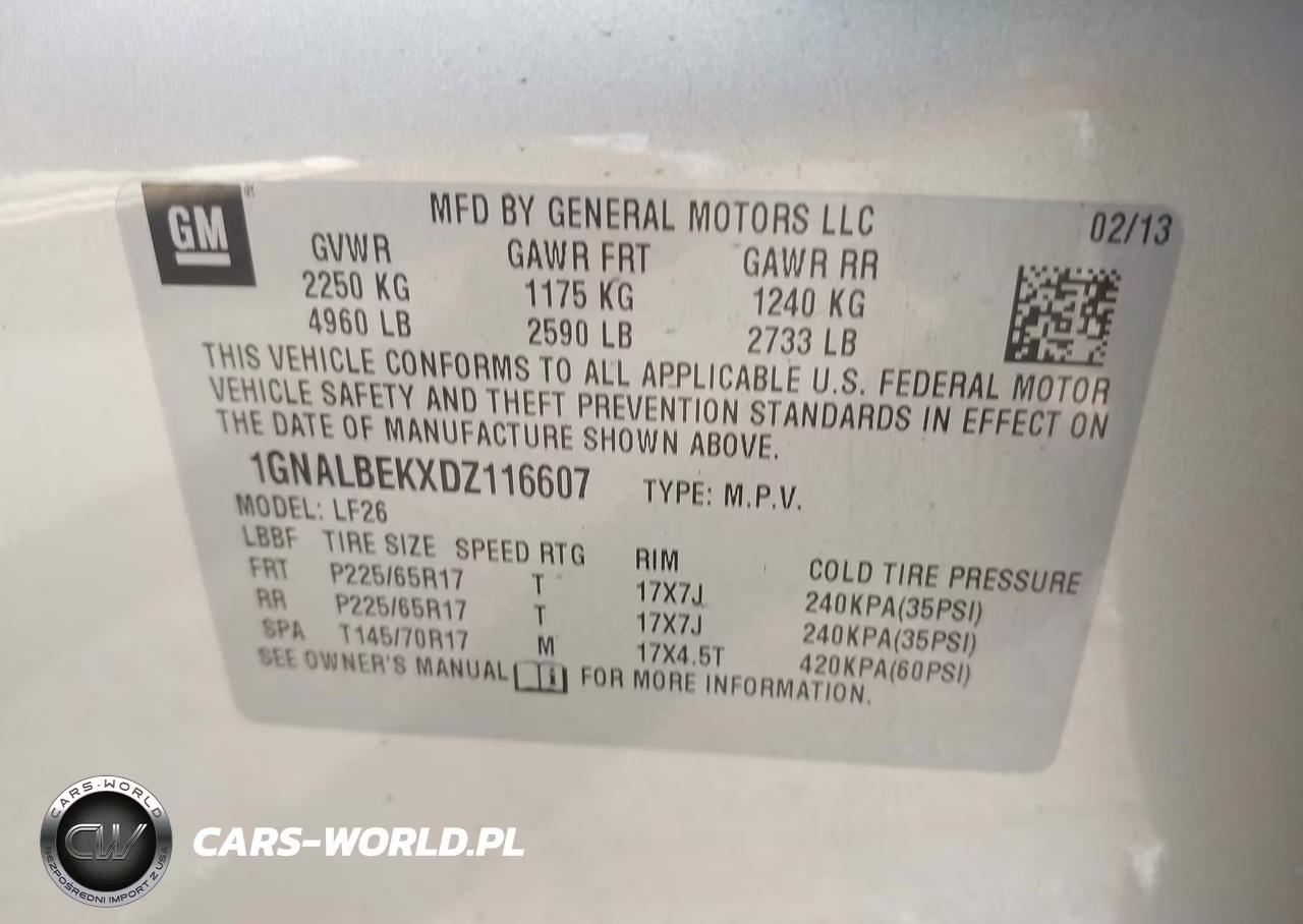 2013 Chevrolet Equinox Ls VIN:1GNALBEKXDZ116607 - 9