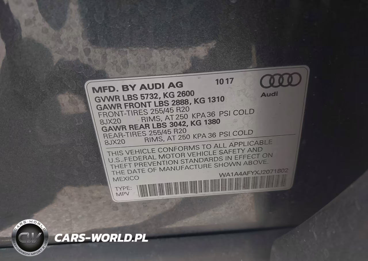 2018 Audi Sq5 3.0T Premium Plus VIN:WA1A4AFYXJ2071802 - 9