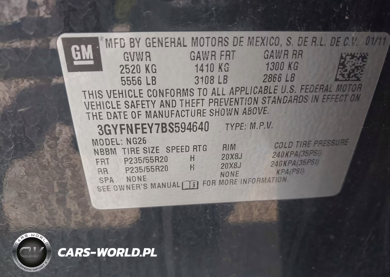 2011 Cadillac Srx Premium Collection VIN:3GYFNFEY7BS594640 - 9