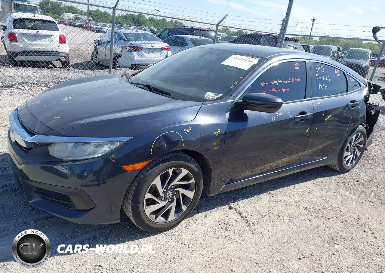 2016 Honda Civic Ex VIN:19XFC2F72GE088438 - 2