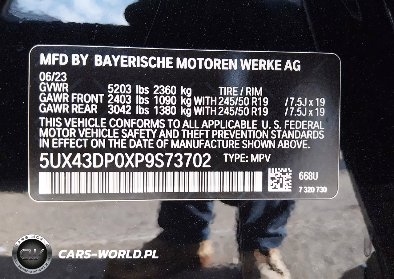 2023 BMW X3 Sdrive30I VIN:5UX43DP0XP9S73702 - 9