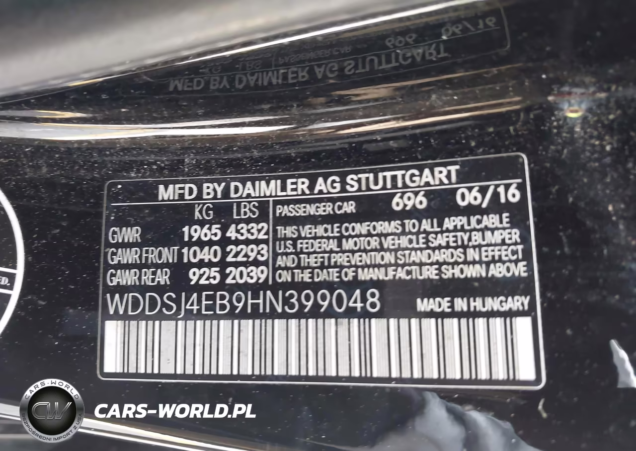 2017 Mercedes-Benz Cla 250 VIN:WDDSJ4EB9HN399048 - 9