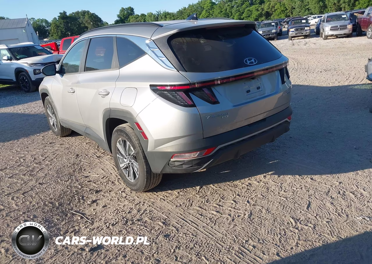 2022 Hyundai Tucson Hybrid Blue VIN:KM8JBCA14NU014051 - 3