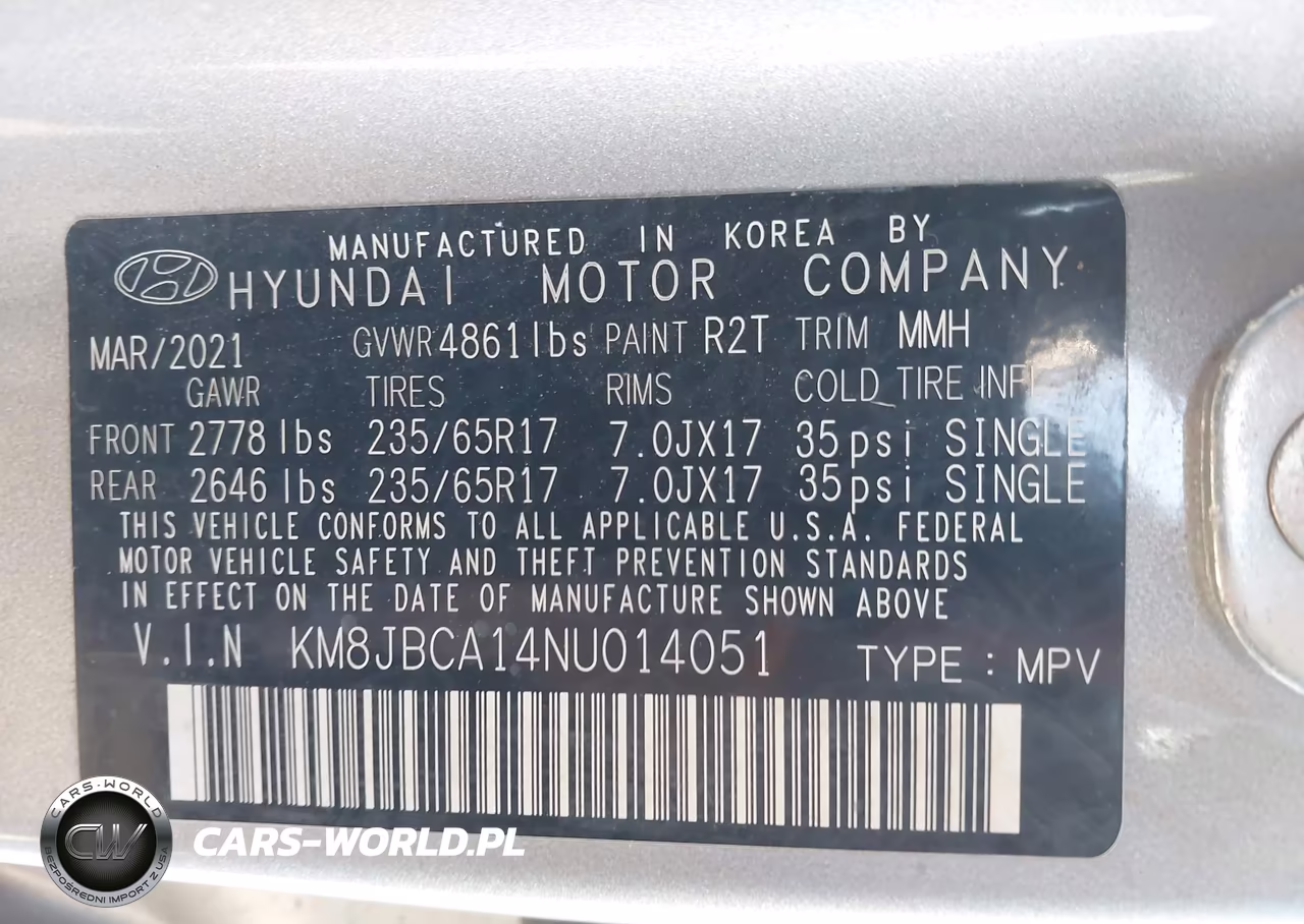2022 Hyundai Tucson Hybrid Blue VIN:KM8JBCA14NU014051 - 9