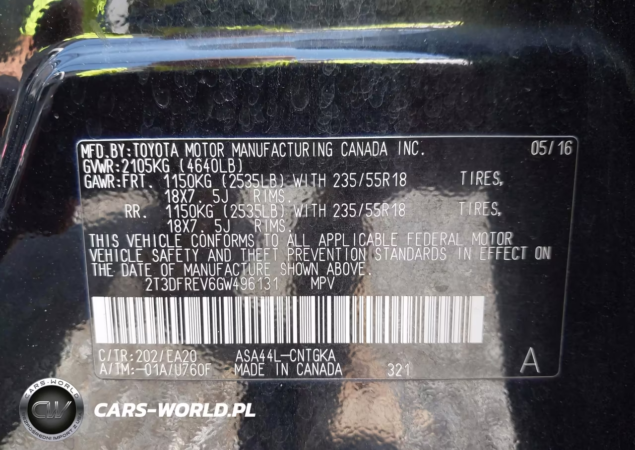 2016 Toyota Rav4 Limited VIN:2T3DFREV6GW496131 - 9