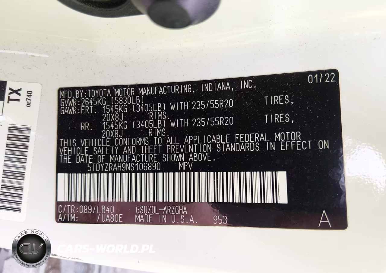 2022 Toyota Highlander Limited VIN:5TDYZRAH9NS106890 - 9