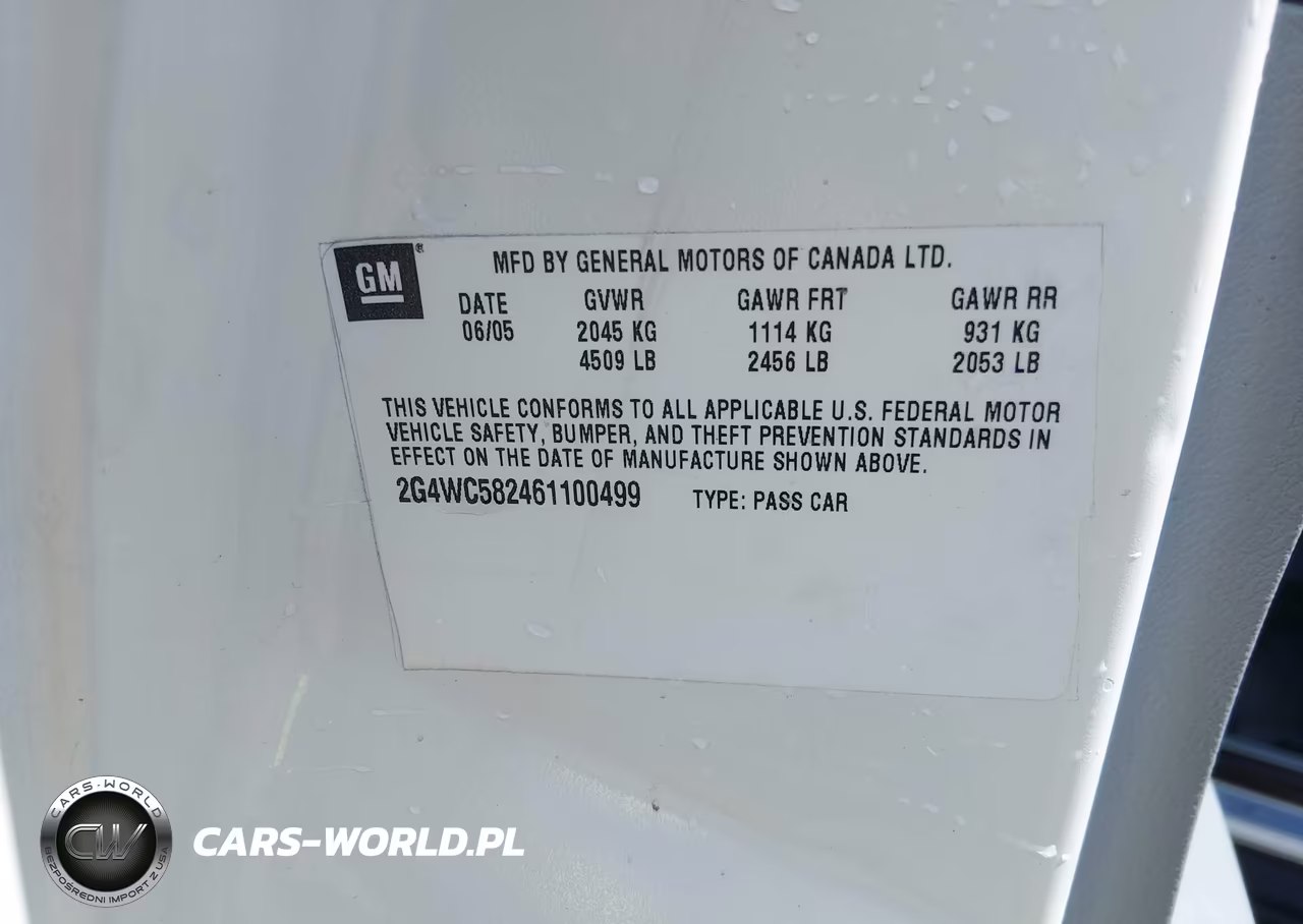 2006 Buick Lacrosse Cx VIN:2G4WC582461100499 - 9