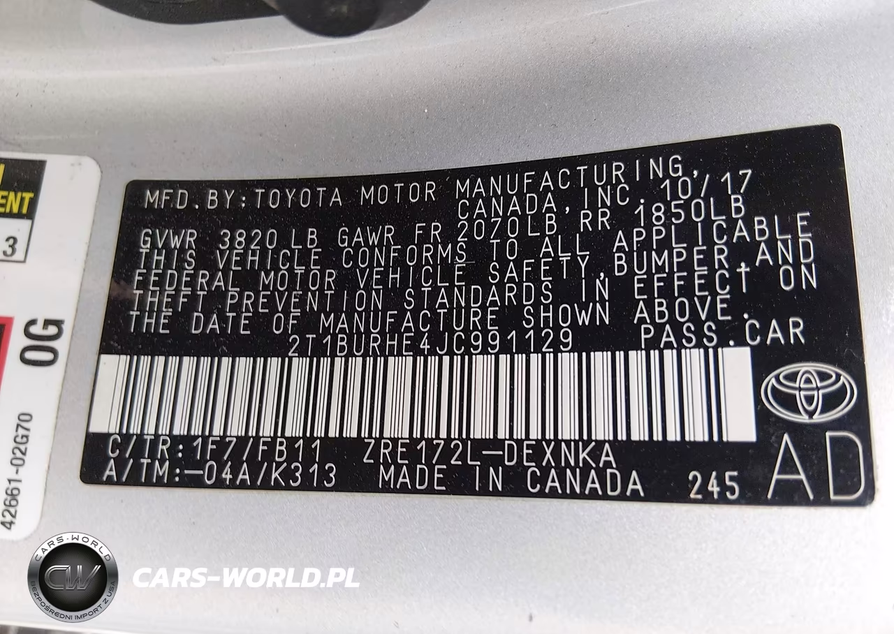 2018 Toyota Corolla Le VIN:2T1BURHE4JC991129 - 9