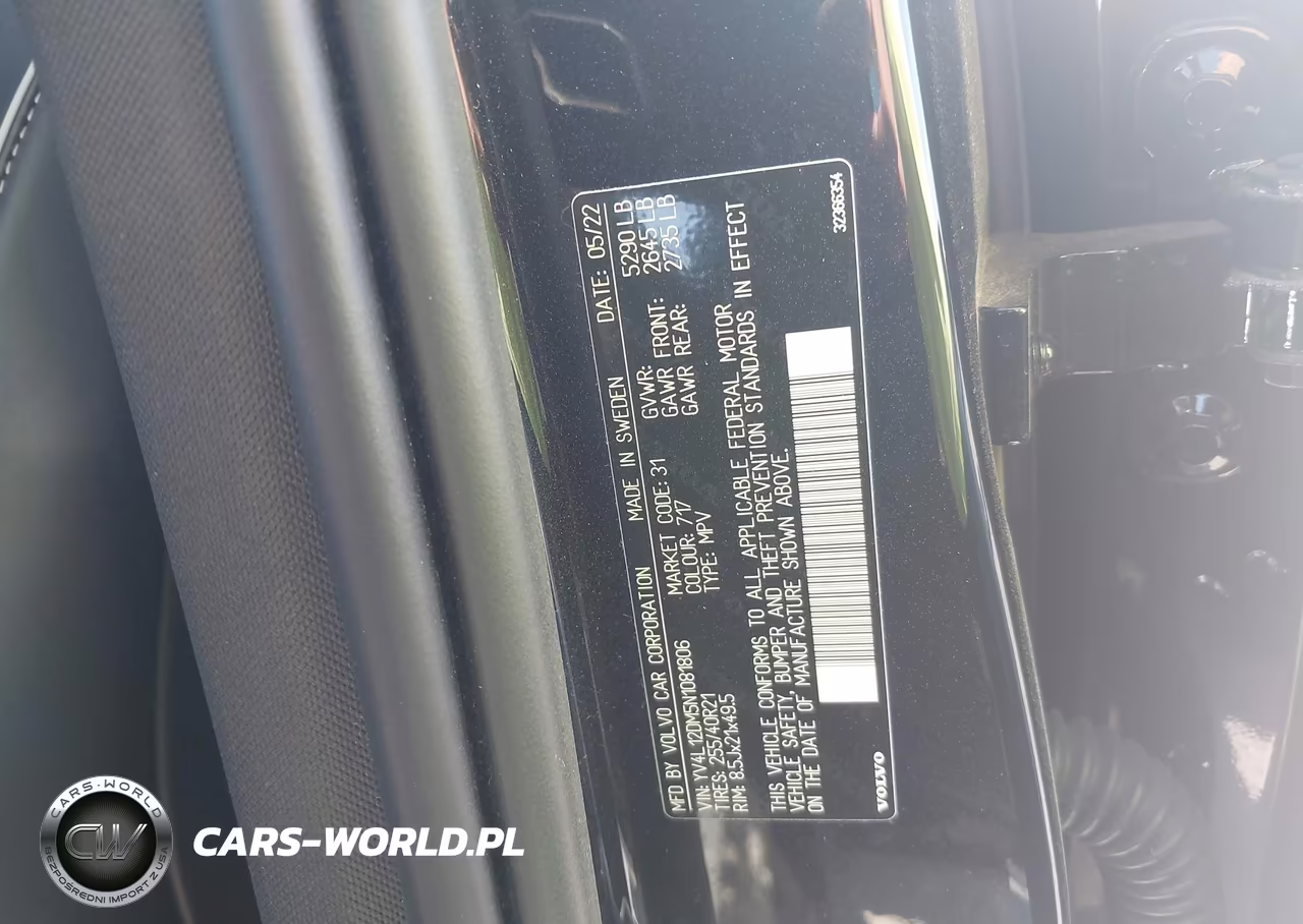 2022 Volvo Xc60 B5 R-Design VIN:YV4L12DM5N1081806 - 9