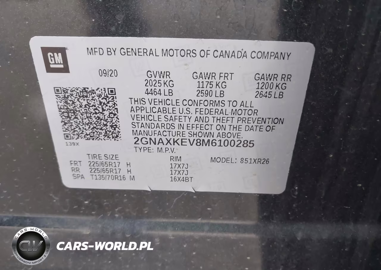 2021 Chevrolet Equinox Fwd Lt VIN:2GNAXKEV8M6100285 - 9