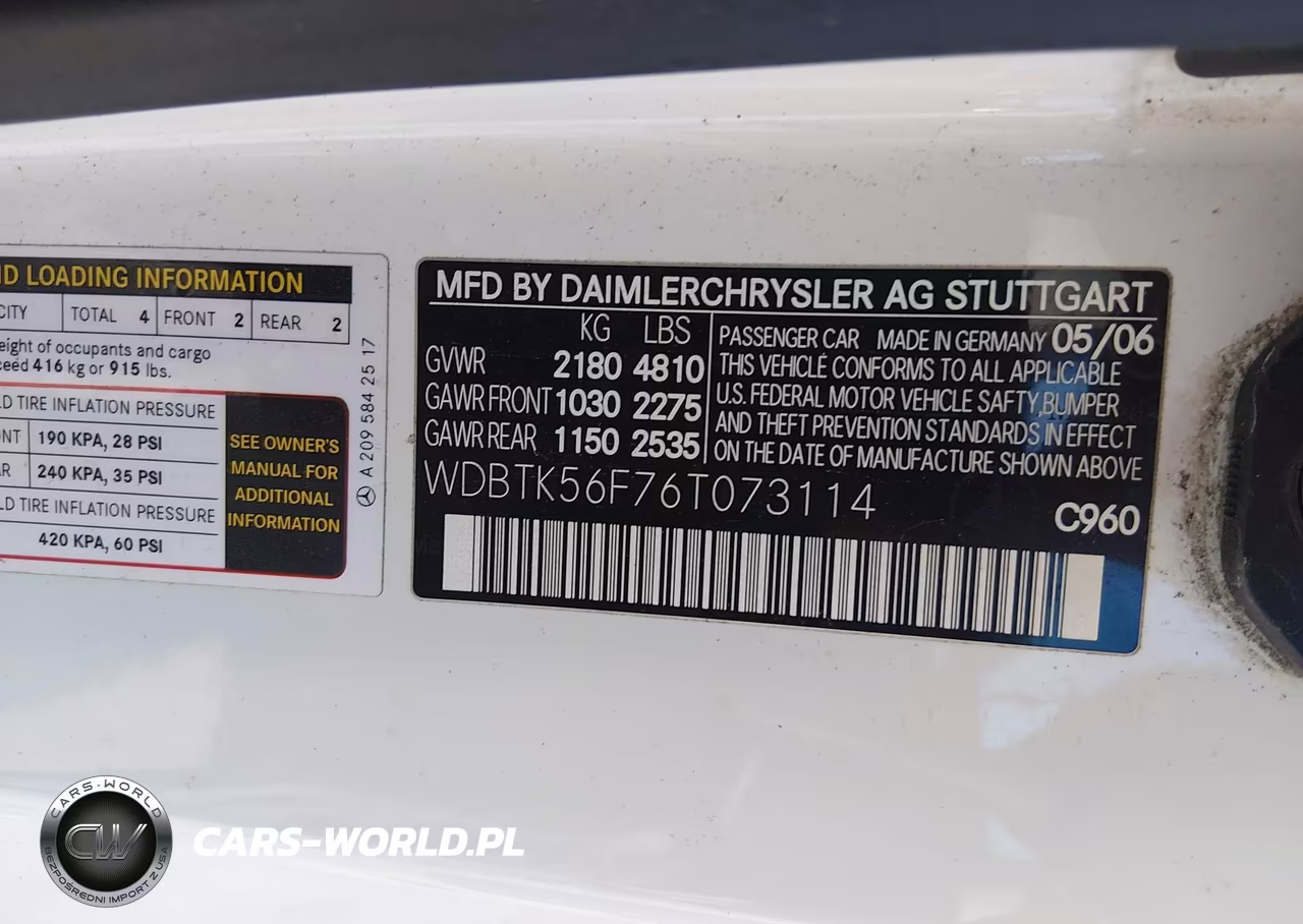 2006 Mercedes-Benz Clk 350 VIN:WDBTK56F76T073114 - 9