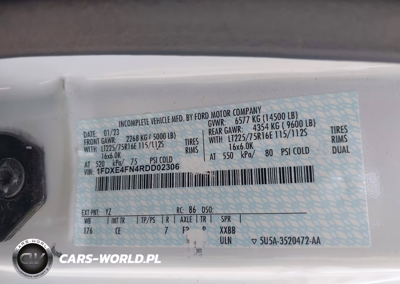 2024 Ford E-450 Cutaway VIN:1FDXE4FN4RDD02306 - 8