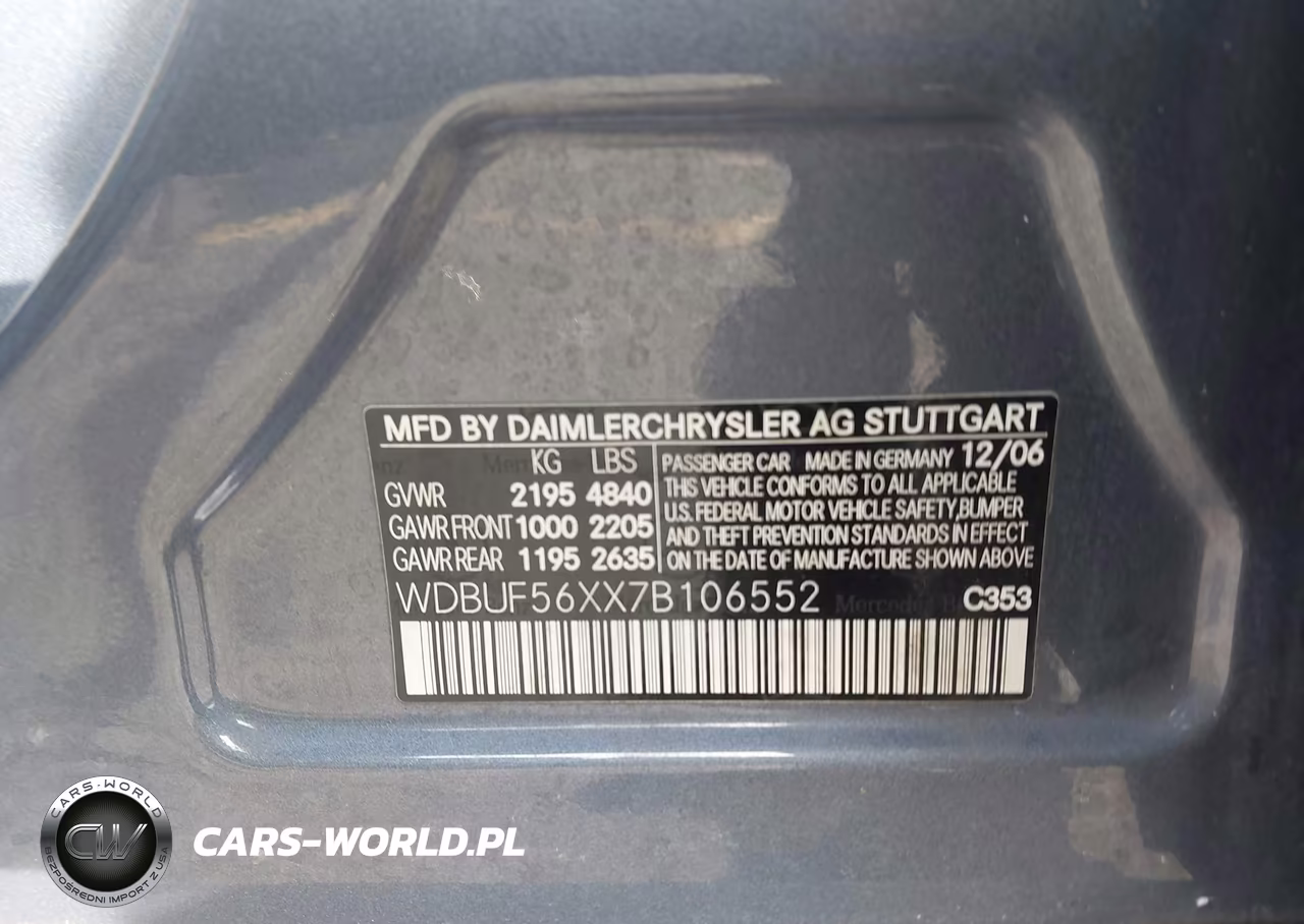 2007 Mercedes-Benz E 350 VIN:WDBUF56XX7B106552 - 9