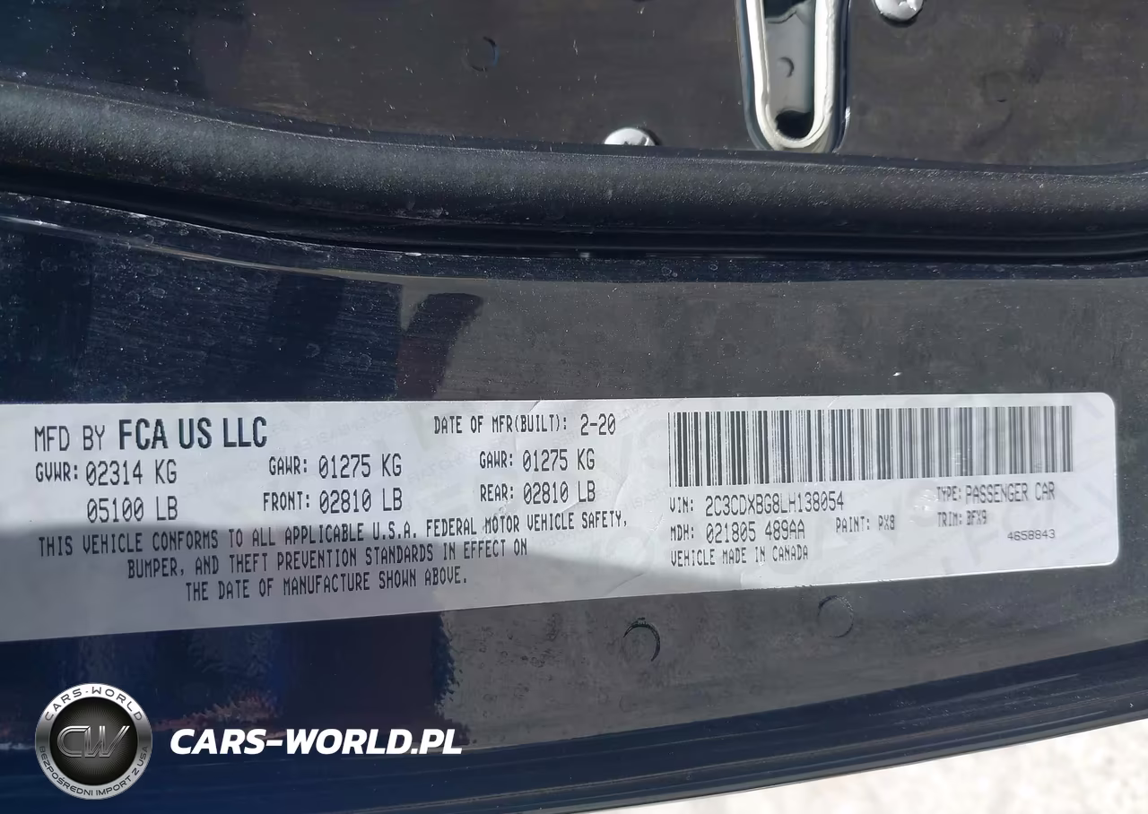 2020 Dodge Charger Sxt Rwd VIN:2C3CDXBG8LH138054 - 9