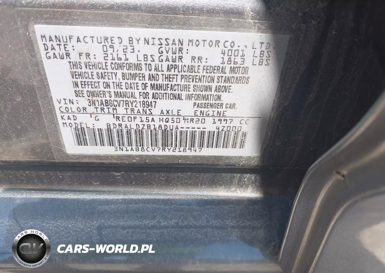 2024 Nissan Sentra Sv Xtronic Cvt VIN:3N1AB8CV7RY218947 - 9