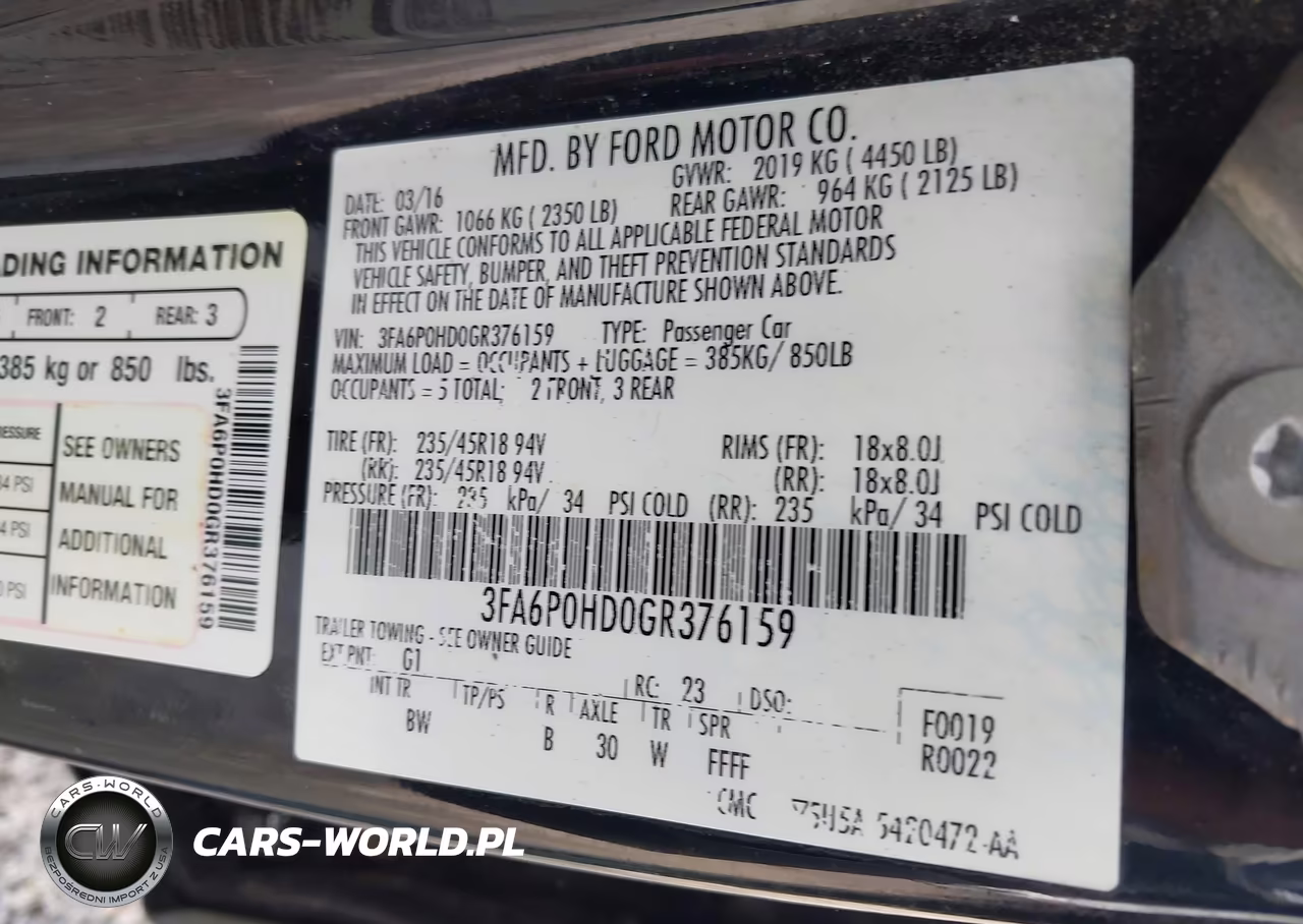 2016 Ford Fusion Se VIN:3FA6P0HD0GR376159 - 9