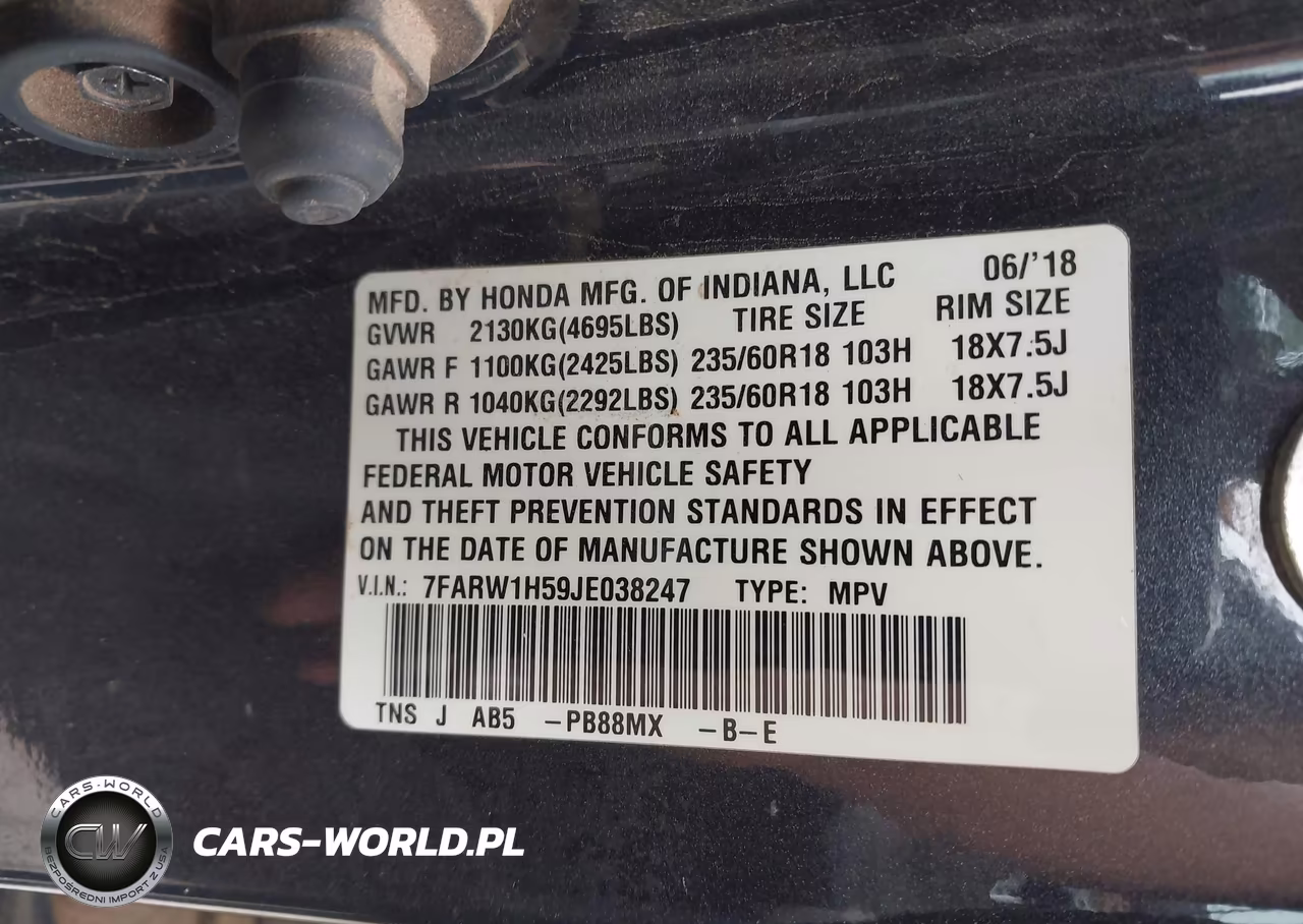 2018 Honda Cr-V Ex VIN:7FARW1H59JE038247 - 9